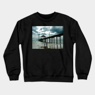 Storm clouds approaching, Brighton Beach Crewneck Sweatshirt